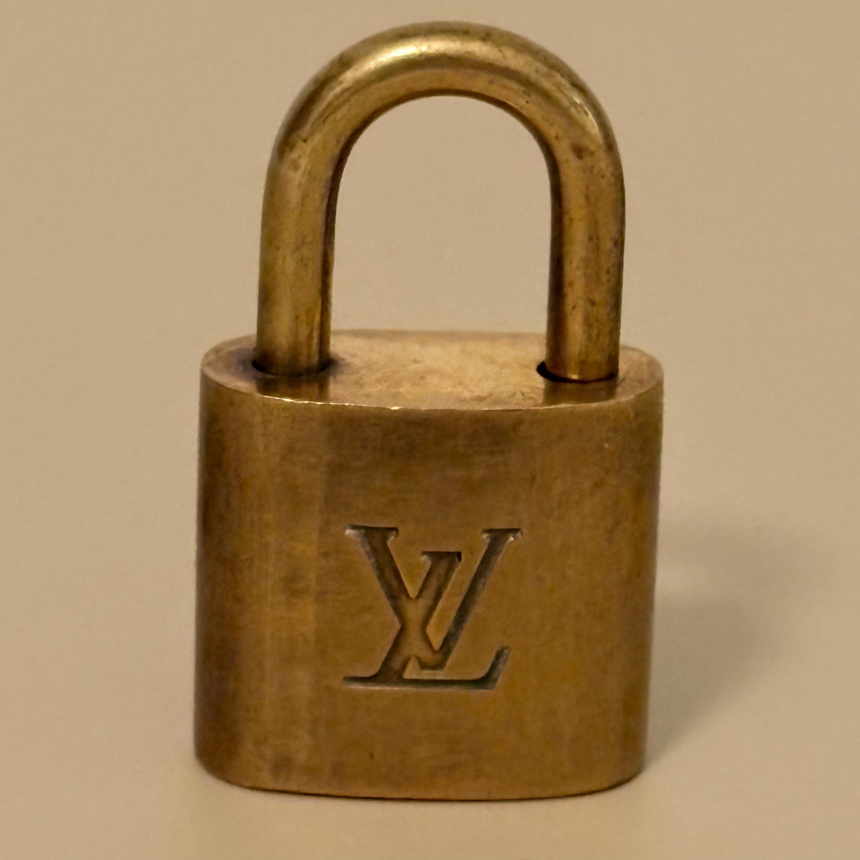 Louis Vuitton Padlock No. 310 (vintage, Brass, With Key & Pouch