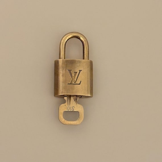 Louis Vuitton Padlock No. 310 (vintage, Brass, With Key & Pouch