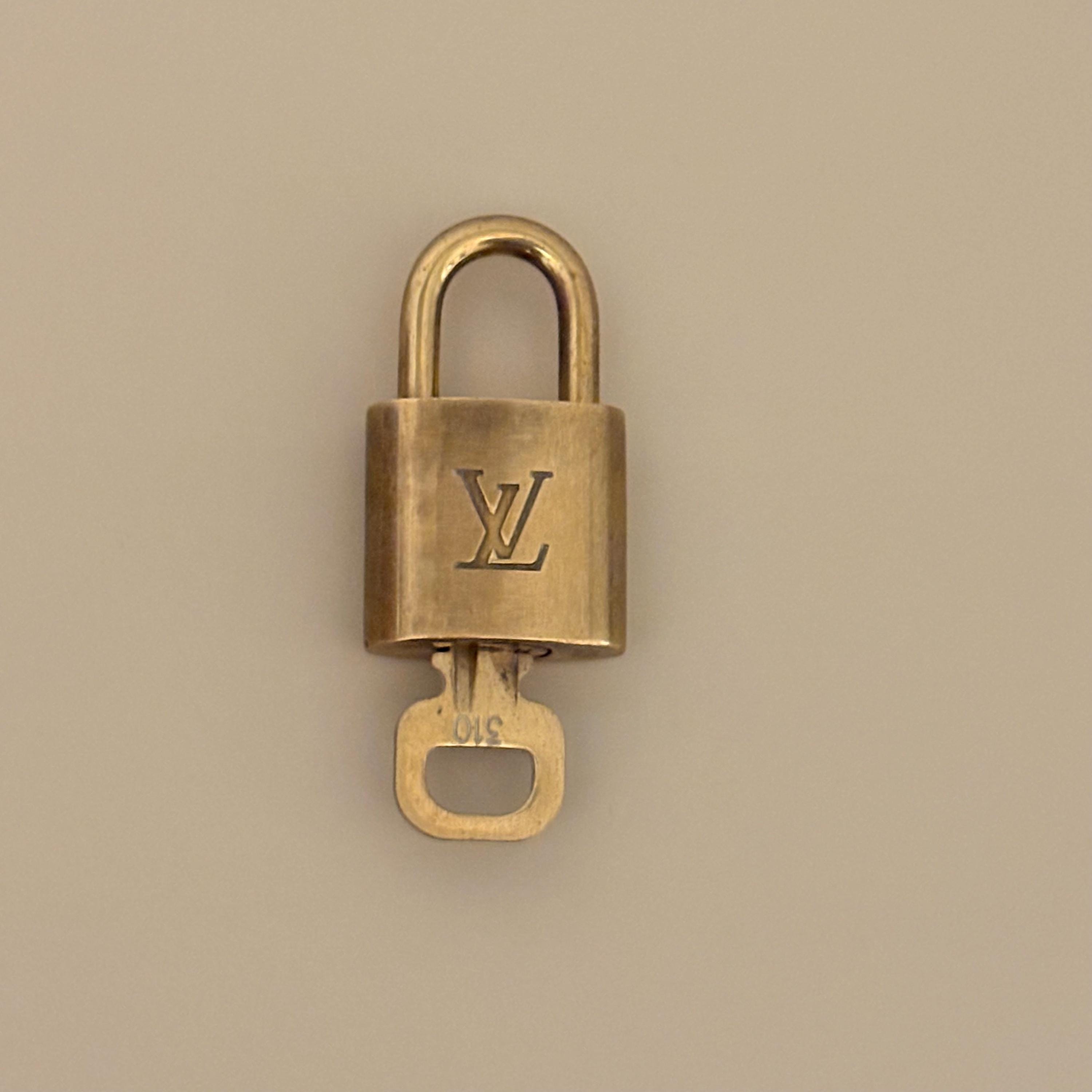 Louis Vuitton Padlock No. 310 (vintage, Brass, With Key & Pouch