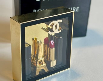 Vintage CHANEL Eiffel Tower Brooch – Rouge Allure VIP Gift, Rare Collectible (In Box)