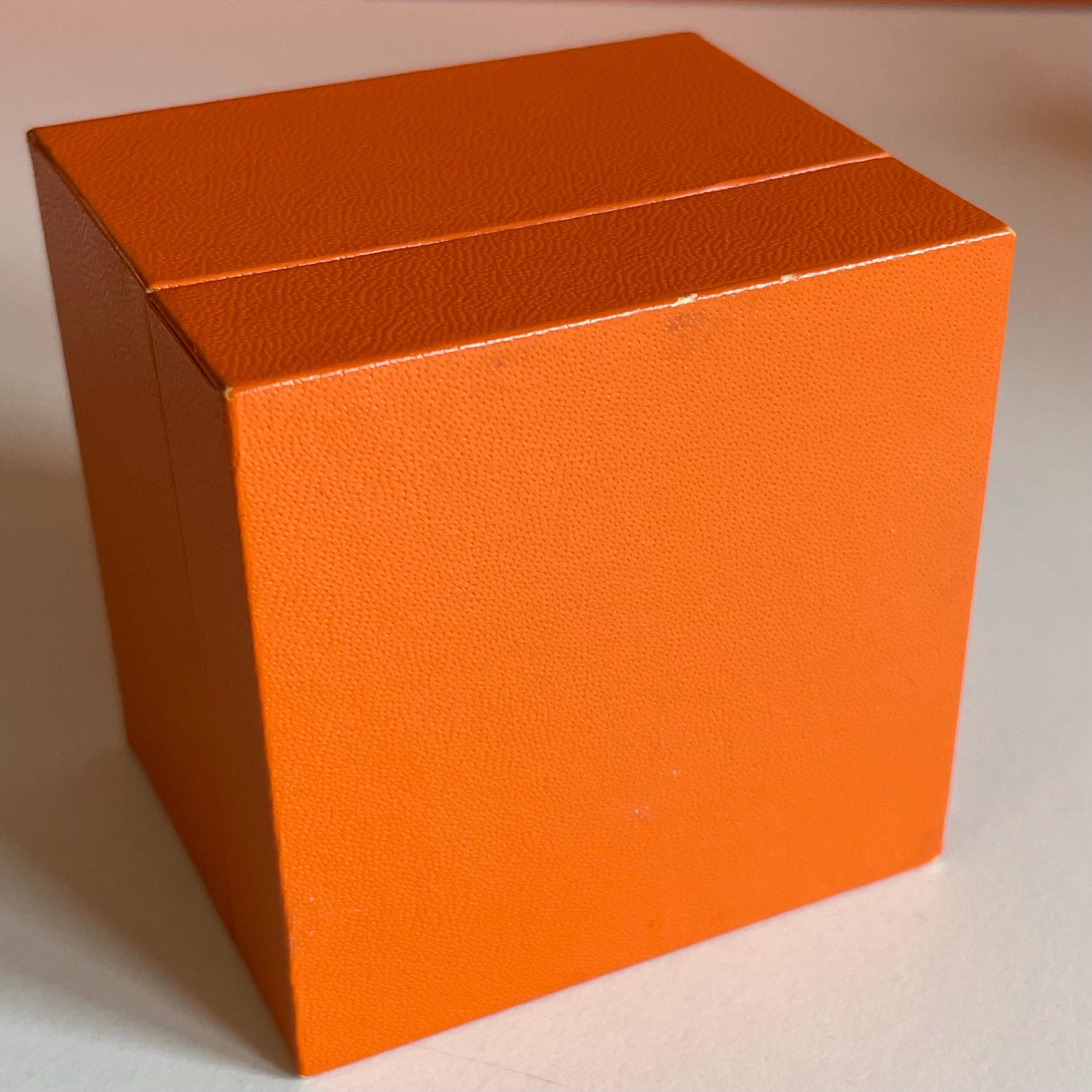Vintage HERMÈS Orange Ring Box – 24 Faubourg Saint-honoré, Paris