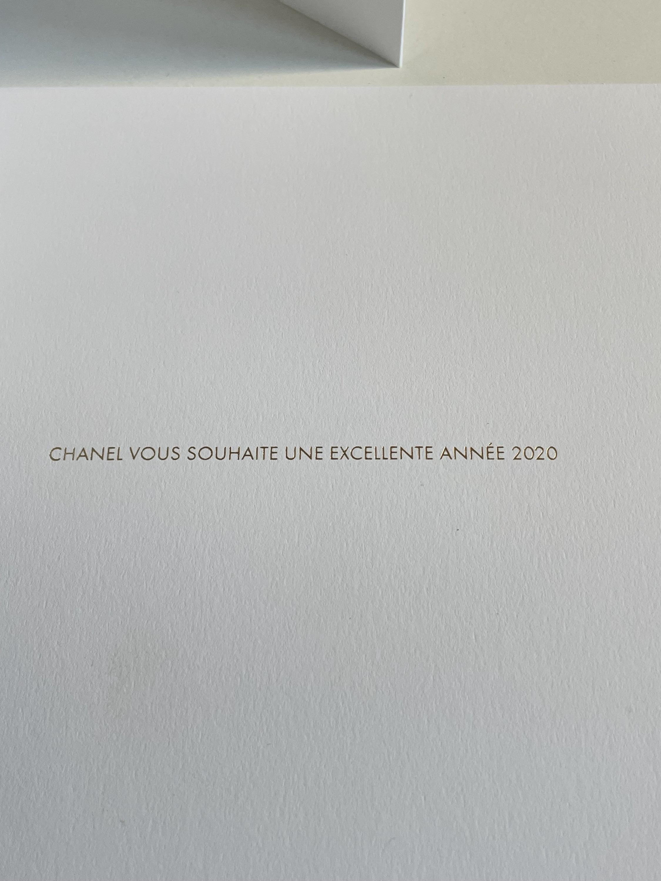 Rare CHANEL Christmas Greeting Card – 3D Fireplace Scene With Coco