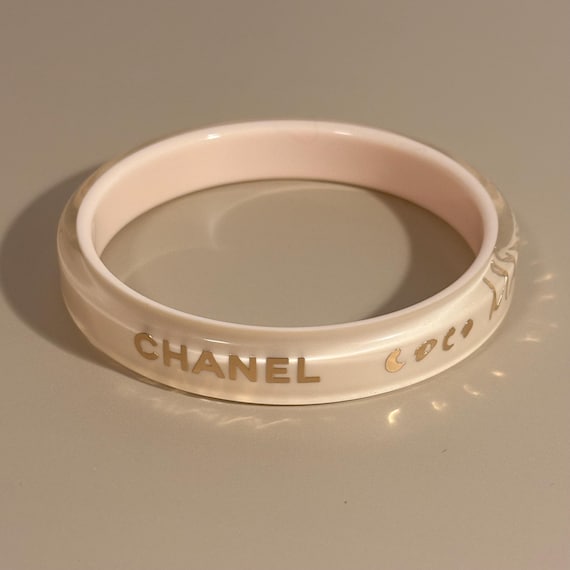 Rare Chanel Coco Mademoiselle Resin Bangle • Vintage Collector's