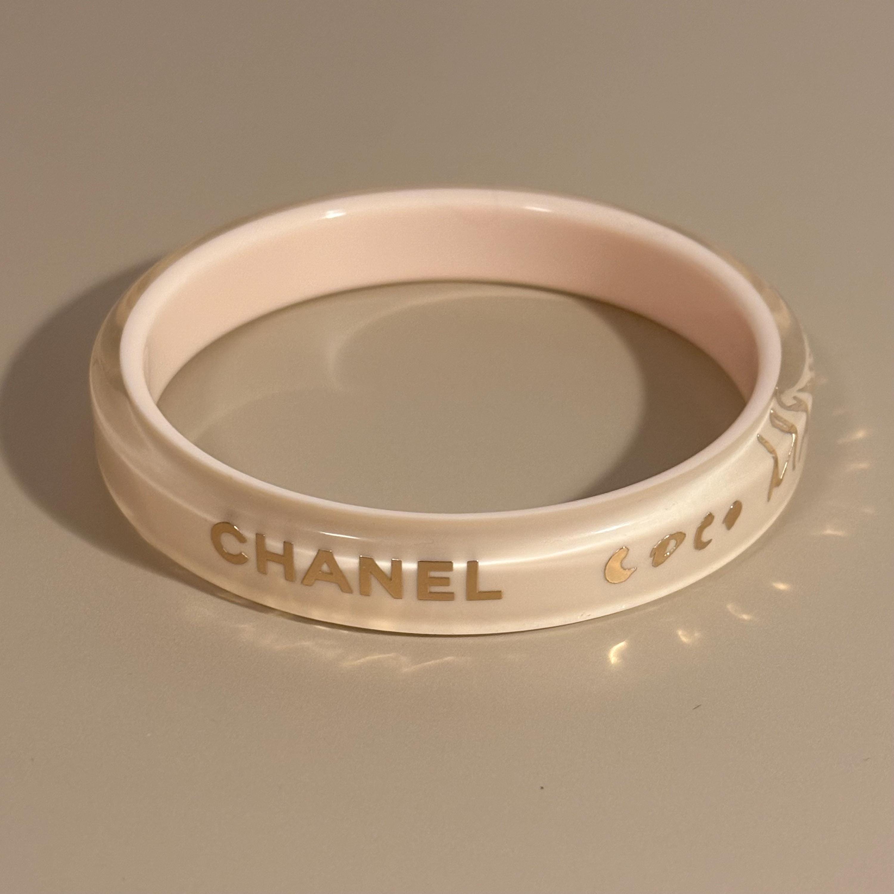 Rare Chanel Coco Mademoiselle Resin Bangle • Vintage Collector's