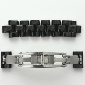 Chanel J12 klocka med 12 keramiska länkar svart schweiziskt tillverkat reservarmband delvis äkta Chanel J12