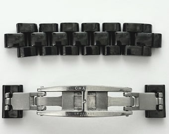 Chanel J12 Watch Clasp With 12 Ceramic Links Black Swiss Made