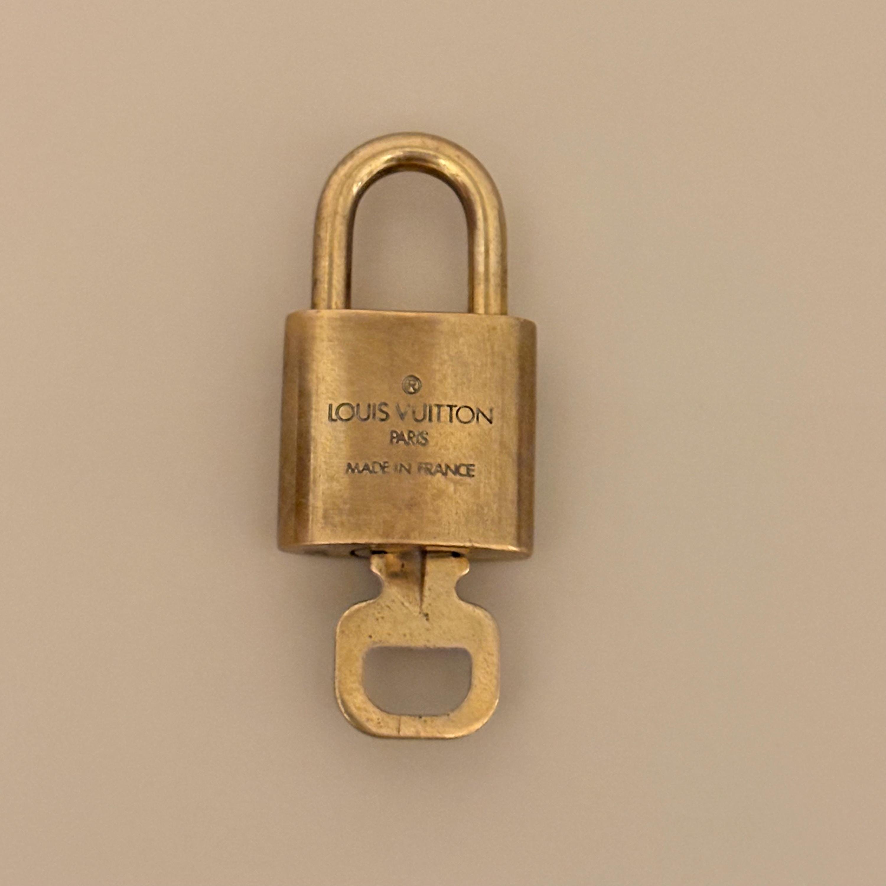 Louis Vuitton Padlock No. 310 (vintage, Brass, With Key & Pouch