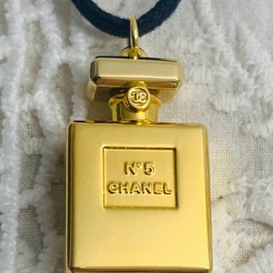 Chanel Necklace With No 5 Perfume Bottle Charm, Authentic, Vintage