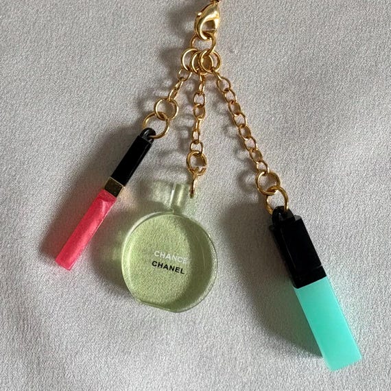 Authentic Chanel Chance Bag Charm, Key Chain, Miniature Perfume
