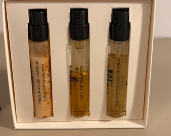 Vintage Chanel No. 5 sample set of three parfum sprays eau de toilette body mist and hair mist