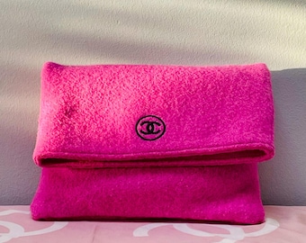 Zeldzame roze tas van 100% wol van CHANEL – exclusief verzamelstuk – statementtas