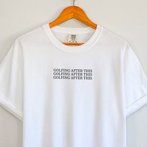 GOLFING AFTER THIS Tee | Golf T-Shirt | Unisex Heavy Cotton Tee