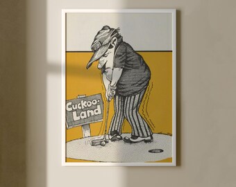 レトロスポーツゴルフポスター - ジョニーウォーカー - ヴィンテージ