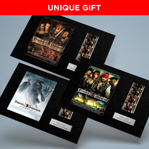 Pirates of the Caribbean – a set of 3 films / mounted film cells