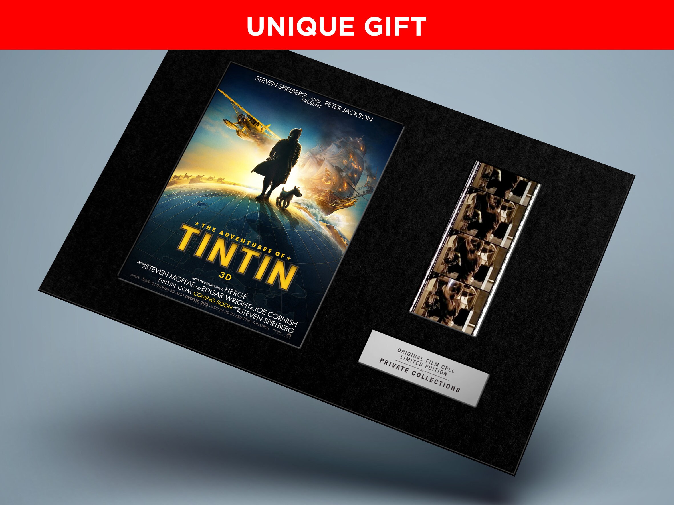 The Adventures of Tintin (2011) mounted film cells