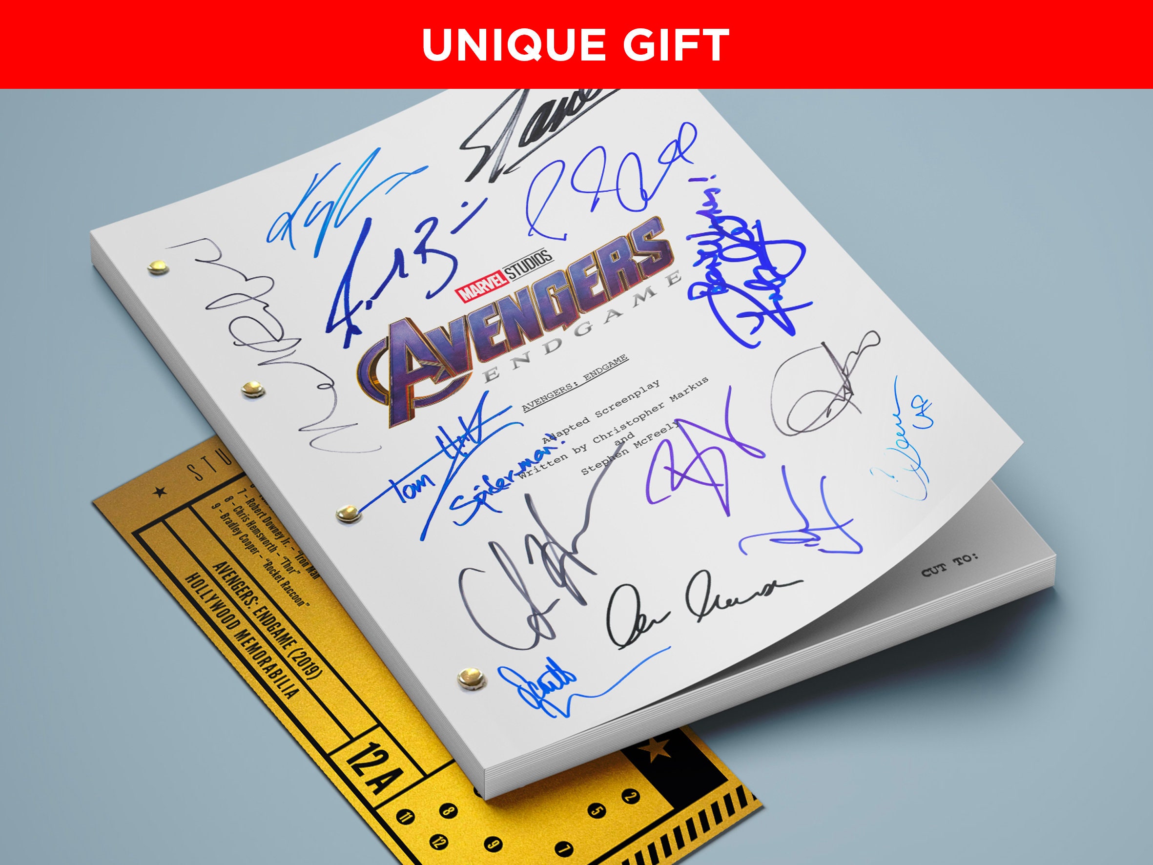 Avengers: Endgame Script Limited Signature Edition Custom Frame