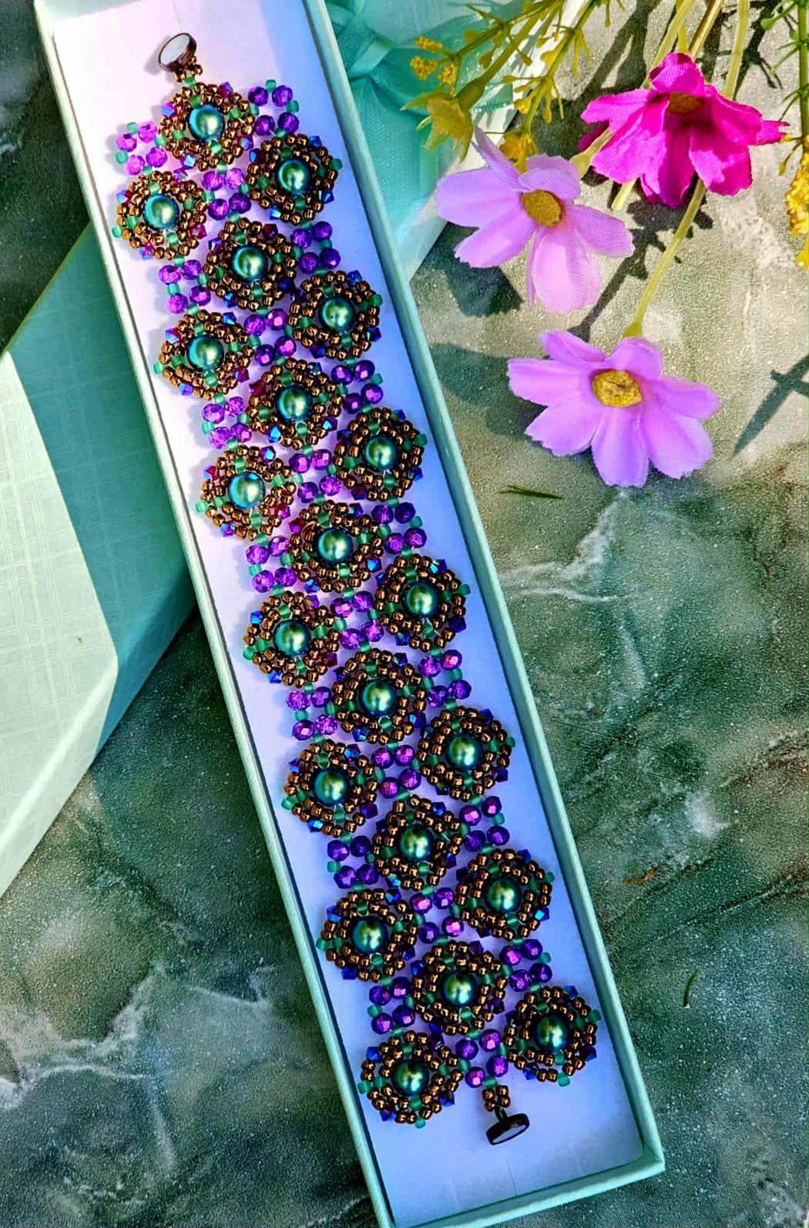 Kami Samira Pattern Samira Bracelet Beading Tutorial: PDF Pattern, Jewelry Making - Etsy