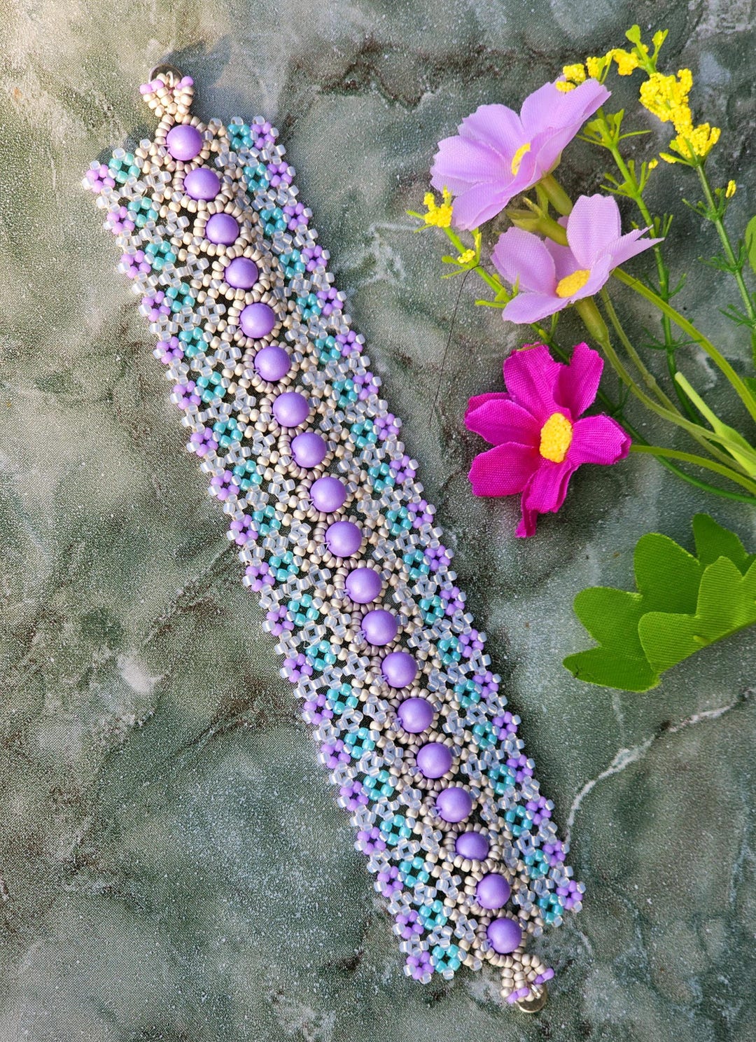 Beaded Bracelet Tutorial: Neo Bracelet Pattern (PDF) - Etsy