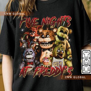 Five Nights At Freddys T-Shirt Vintage FNAF Horror Halloween