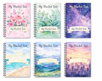 My Bucket List – A5 Spiral Bound Journal. Personalised