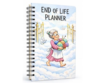 End of Life Planner, Important Information Organizer, A4 Journal, Knitter