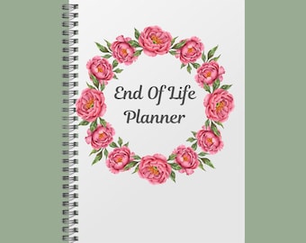 Large A4 End of Life Planner, Final Wishes Organizer