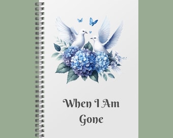 End of Life Planner, Legacy Organizer, Final Wishes Journal