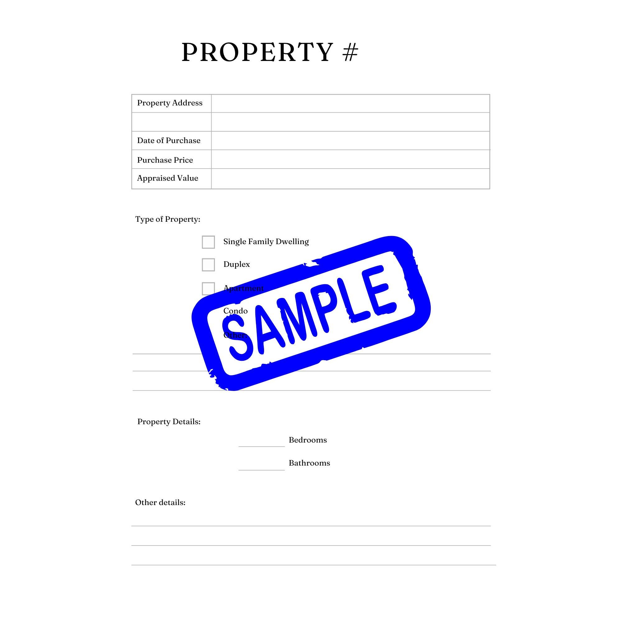 Rental Property Planner Printable, Landlord Organiser, Income & Expense ...