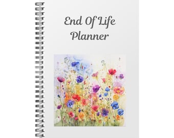 Large End of Life Planner, Final Wishes, Legal Documents