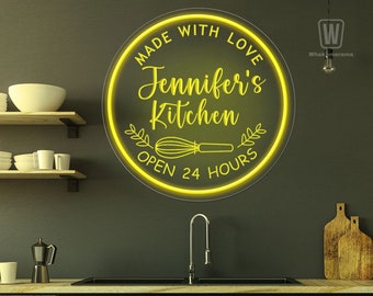 Moederdag neon bord, keuken muur decor, aangepaste neon bord voor oma, grappige oma cadeau, keuken led licht, Moederdag cadeau, cadeau voor haar