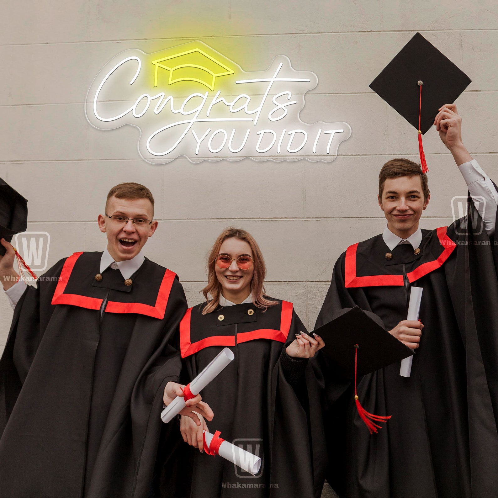 Congrats You Did It LED Neon Sign, Custom Congrats Grad Neon Light Prom ...