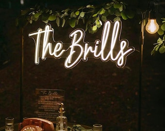 Custom Neon Sign | Wedding Decor | Neon Wedding Sign | Wall Decor | Name Neon Light | Wedding Neon Lights | Personalized Gifts Neon Sign