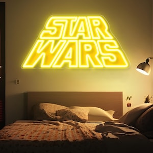 StarWars Sign,Movie Hero Avengers Neon Sign,Wall Decor with led lights,Christmas Gift,Boyfriend Gift,Starwars neon sign,Star Wars Decoration