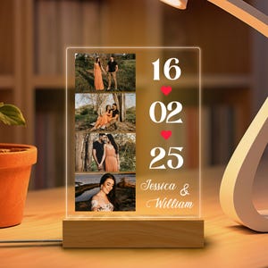 Custom Picture Night Light, Wedding Gifts for Couple, Personalized Photo Lamp,Photo Night Light,Valentines Day Gift,Engagement Wedding Favor