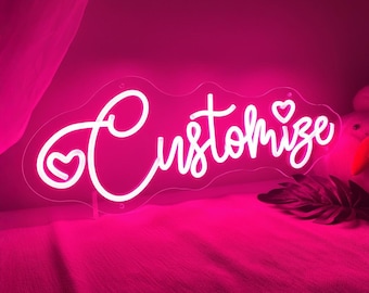 Custom Neon sign, Neon Signs, Personalized Neon sign, Custom Led sign, Neon Name, Aesthetic Neon Sign, Wedding Neon Sign, Neon Sign Bedroom
