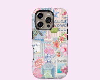 Coastal Italy Collage Phone Case: Tough Protective Design
