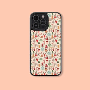 Christmas candy Gingerbread cookies Winter Design Phone Case Silicone Rubber Cover For iPhone 15 14 13 12 11 8 Pro Max,Samsung S23 S22 Ultra