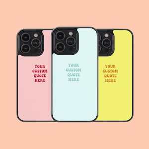 Spersonalizowany projekt cytatu etui na telefon silikonowa guma niestandardowa pokrywa dla iPhone 14 13 12 11 8 7 Mini Pro X XR Max, Samsung Galaxy S23 S22 Ultra