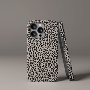 Coque de portable résistante beige léopard | Coque MagSafe Pro Max pour iPhone 16/15/14/13/12/11 | Samsung Galaxy S23/S22/S21 Ultra | 7 8 Étui pour téléphone