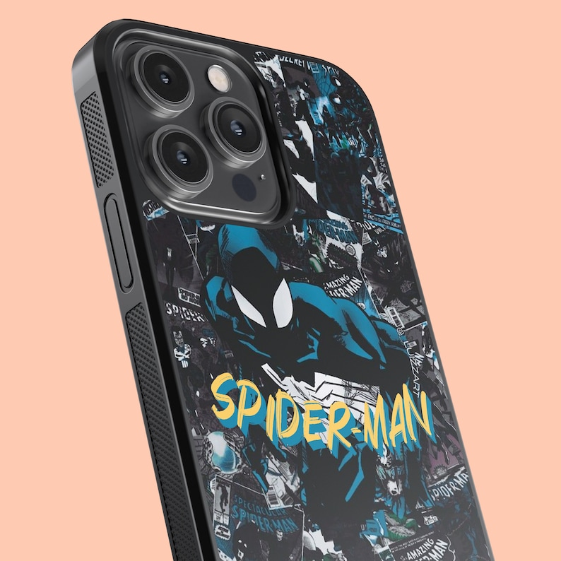 Spider Man Phone Case Peter Parker Aesthetic Cover for iPhone 17 16 15 14 13 12 11 8 Pro Max, Superhero Case Samsung S25 S24 S23 S22 Cover image 7