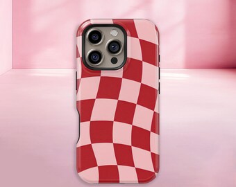 Skinny Dip Glowy Phone Cases Checkered IPhone Case: Magsafe Compatible, Durable TPU PC Glass Skinny Dip Glowy Phone Cases Checkered IPhone Case: Magsafe Compatible, Durable TPU PC Glass