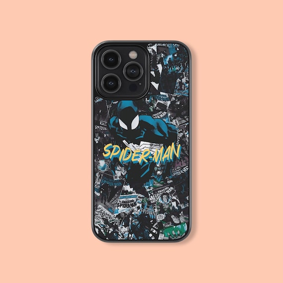 Spider Man Phone Case Peter Parker Aesthetic Cover for iPhone 17 16 15 14 13 12 11 8 Pro Max, Superhero Case Samsung S25 S24 S23 S22 Cover