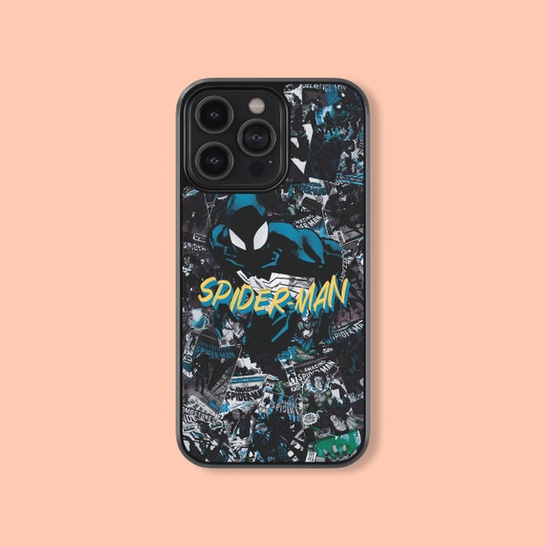 Spider-man Design Phone Case Silicone Rubber Custom Cover For iPhone 15 14 13 12 11 8 Mini Pro X XS XR Max,Samsung Galaxy S21 S22 S23 Ultra