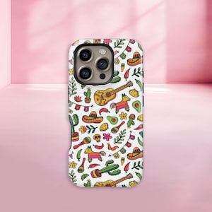 Mexican Fiesta Pattern Phone Case: Colorful Design, iPhone & Samsung