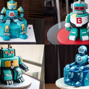 Robot Cake Stock Image