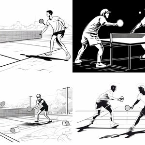 Pickleball Clip Art Bundle