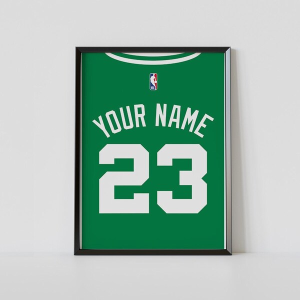 Boston Celtics Jersey Poster Print Etsy boston-celtics-jersey-poster-print-etsy