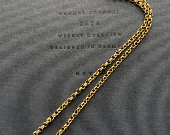 Vintage 9k Gold Rolo / Belcher Chain Necklace