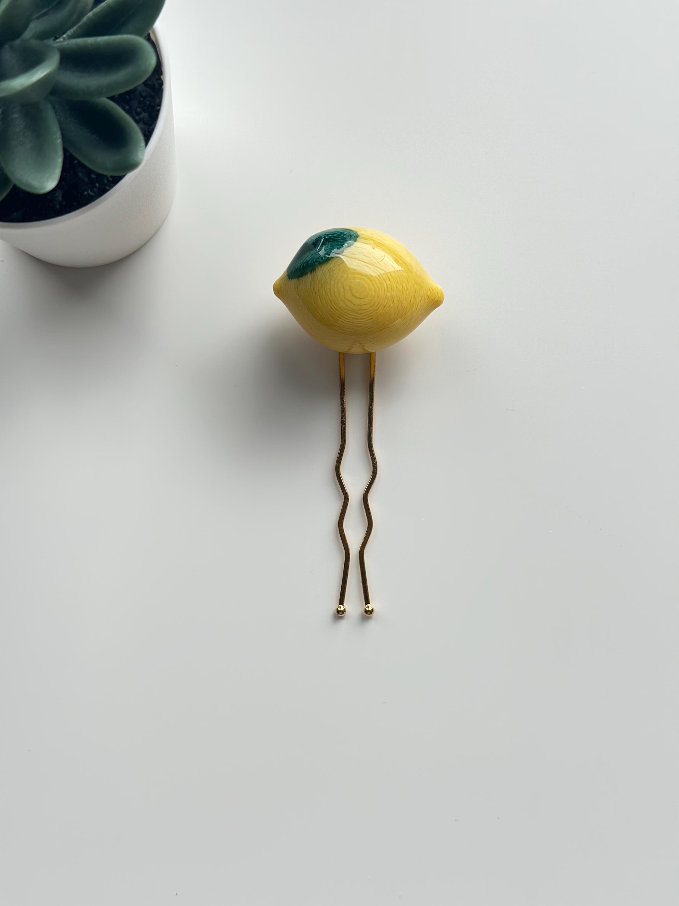Lemon Hair Pin