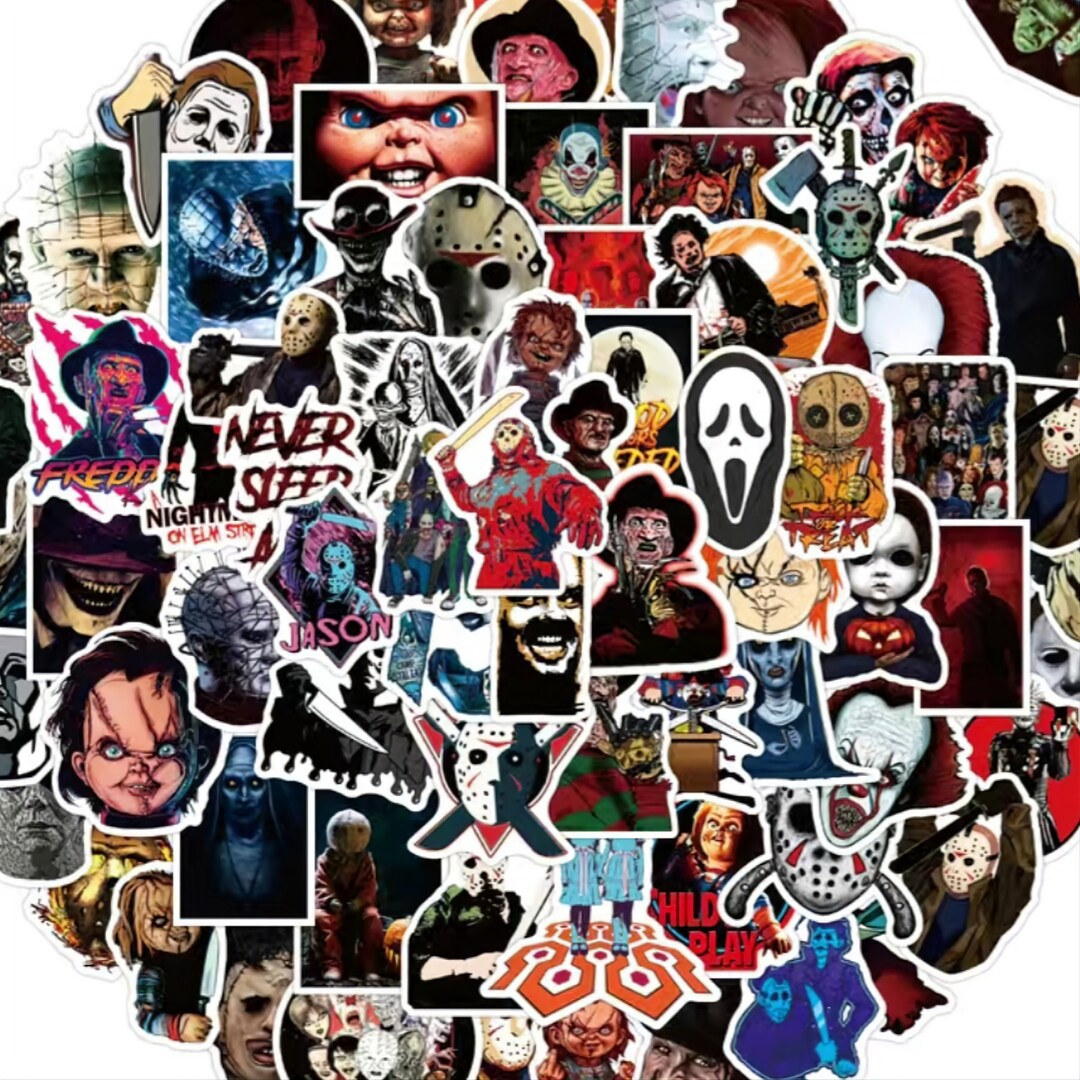 Horror Stickers Set of 10 - Etsy